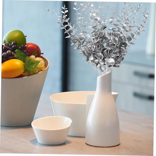 Hojas de eucalipto artificiales para arreglos comerciales y decoración de interiores 8