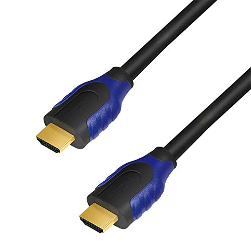 LogiLink CH0062 HDMI Connection Cable, Standard: High Speed with Ethernet for Resolutions up to 4096 x 2160, Ultra HD and 3D Black, 2 m