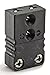 Dayton Thermocouple Jack, Black, Thermocouple Type: J, Plug or Connector Type: Miniature
