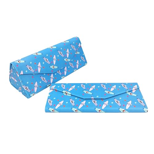 Image of Real Sic Glasses Case for Men and Women - Magnetic Folding Hard Shell Sunglass Holder - Inspired by Activities /Hobbies