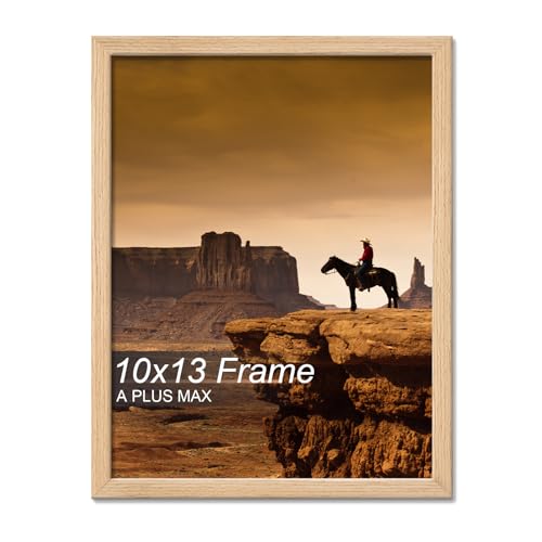 A PLUS MAX 10x13 Picture Frame Natural Light Weight Wall Mount