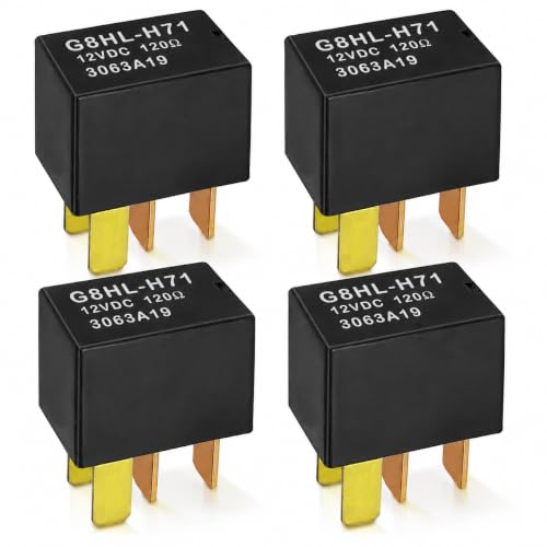 Relay G8HL-H71 (Pack of 4), Automotive Relay 12VDC 39794-SDA-A03 39794-SDA-A05 - Compatible for 2003-2014 Accord 2006-2014 Civic 2007-2014 Acura MDX CR-V