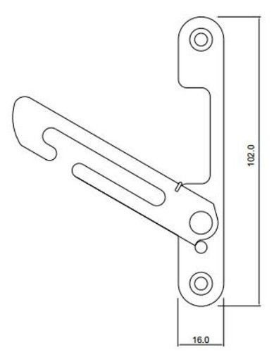 Secure Home UPVC Window Restrictor Hook. Child Lock Restrictor Safety Catch by HomeSecure