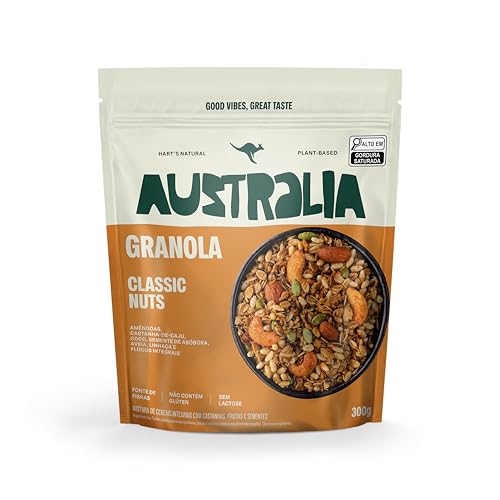 Hart's Natural Granola Australia Classic Nuts | Granola Sem Glúten, Sem Lactose, Vegano | ...