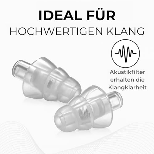 Rooth C&P Ohrstöpsel zum Schlafen – Anti-Schnarch-Silikon-Ohrstöpsel – 25 dB Lärmminderung – Bequemer Tag & Nacht – Einfaches Einsetzen & Entfernen – 100X wiederverwendbar- BOLLSEN Gehörschutz
