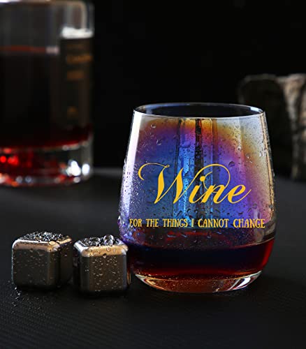 Coffee Mug Wine Gift Set With Whisky Stone, White Cup And Stemless Wine Glass Set For Coworkers Best Friend Teacher Doctor Nurse Dentist 11 Oz #TOP3