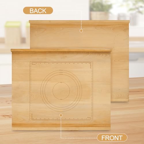 Tabla para repostería reversible de madera 50.8x101.6 cm miniatura 4