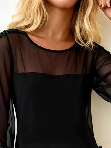 Image of Figdaw Sparkling Rhinestone Bodycon Dress for Women Special Occasions,Night Out