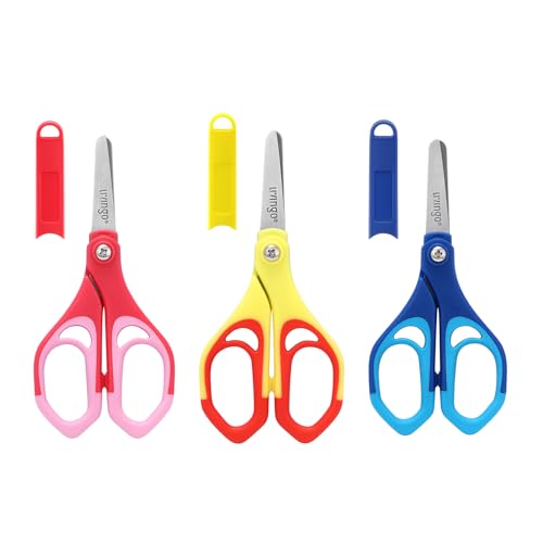 LIVINGO 5' Blunt Kid Scissors: Stainless Safety Toddler...