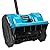 VEAREAR 11 Inch Cordless Electric Snow Shovel, Battery Powered Cordless Snow Shovel with Adjustable Directional Plate for Patio Deck Driveway, 2 Batteries & Charger Included Blue