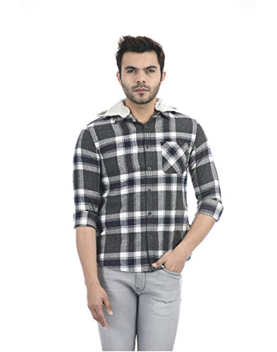 Image of Pepe Jeans Men's Cotton Checkered Regular Fit Casual Shirt