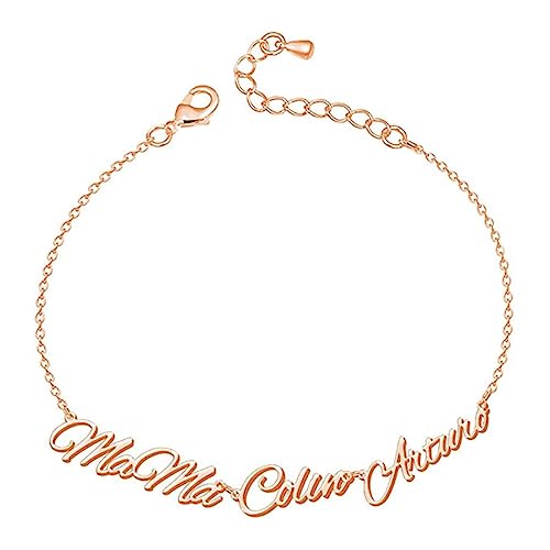 Bracelet personnalisé lettre KnSam 22cm le cadeau idéal pour marquer un moment