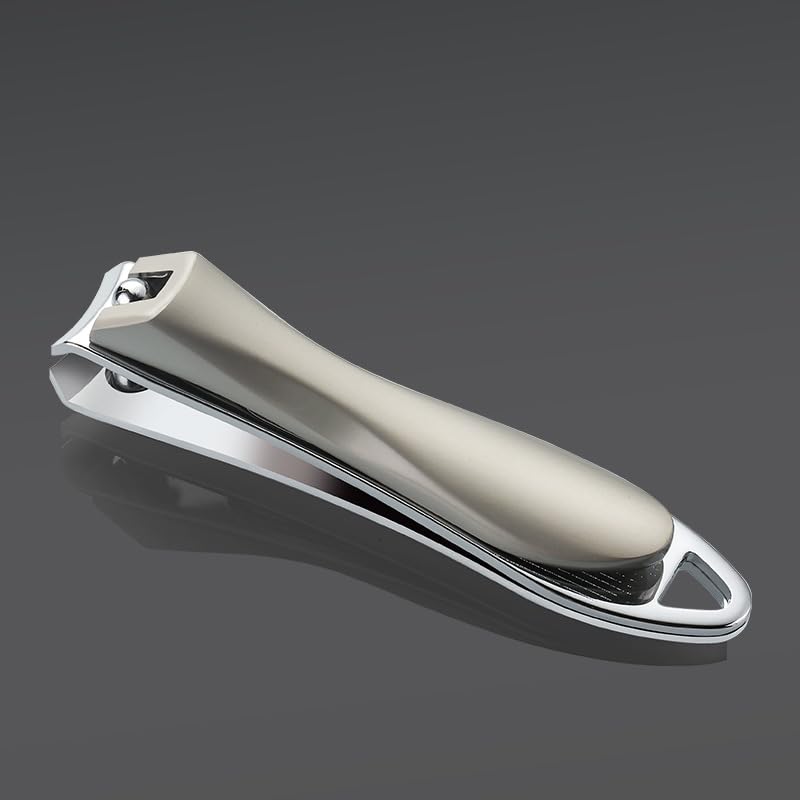 NEMIBAD Fingernail and Toenail Clipper Manicure Set Nail Clippers Set, Sharp Stainless Steel Nail Clippers, Large Nail Cutter (Silver)