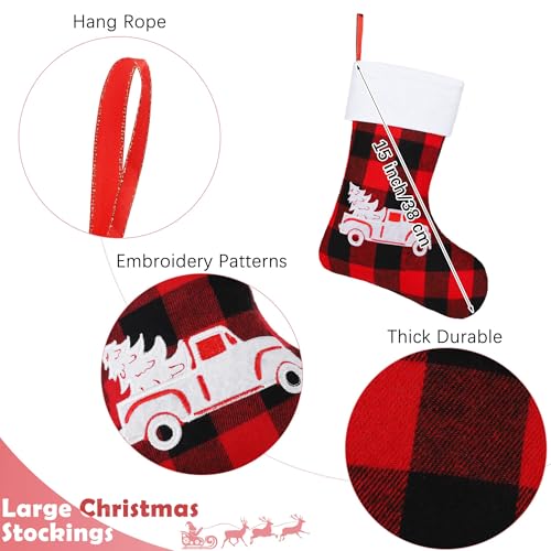 Botte de Noël en feutre pour cheminée et décoration du sapin - 3