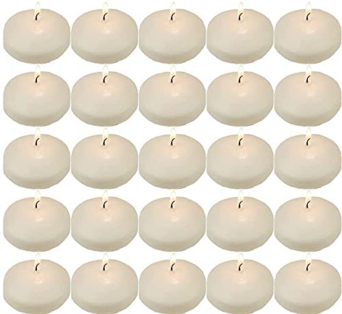 PROSPERRO LUMO by Parkash Candles Floating Candles || Nuggets || Small Candle || Pack of 20 || Decorative Candles (White)