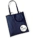 Produktbild Eike Tasche mit langem Henkel - Dunkelblau Navy/Weiß - Wien Berlin London Mailand Paris New York