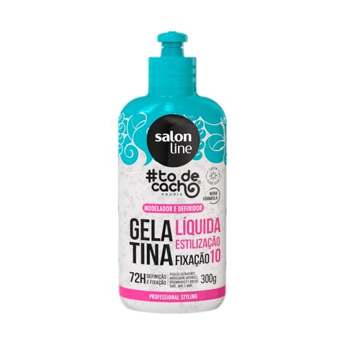 Salon Line, Gelatina Capilar Líquida, ToDeCacho, Estilização, Vegano - Para Cabelos Ondulados, Cacheados e Crespos, 300 ml