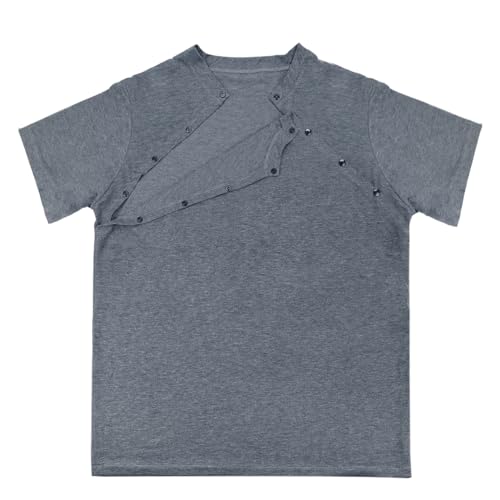 Kangaroo Skin to Skin Bonding Care T-Shirt for Dads - Kangaroo Care Shirt for Men - Grey 5