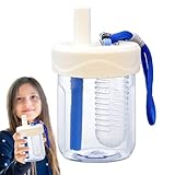 Transportez facilement : portable sans effort, cette bouteille d'eau pour présente un design élégant qui peut être accrochée à un sac à dos avec une lanière ou portée à la main, garantissant qu'elle est souvent à portée de main sans aucun fardeau de voyage.