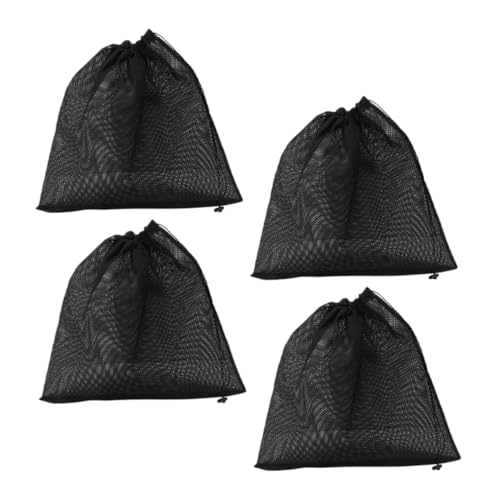 Happyyami 4pcs Large Pond Pump Bags Mesh Media Bags for Aquarium Pond Swimming Pool Easy to Clean and Replace