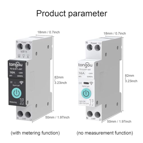 Interrupteur domotique Zigbee 10A interrupteur connecté tableau électrique avec mesure Tuya - 7