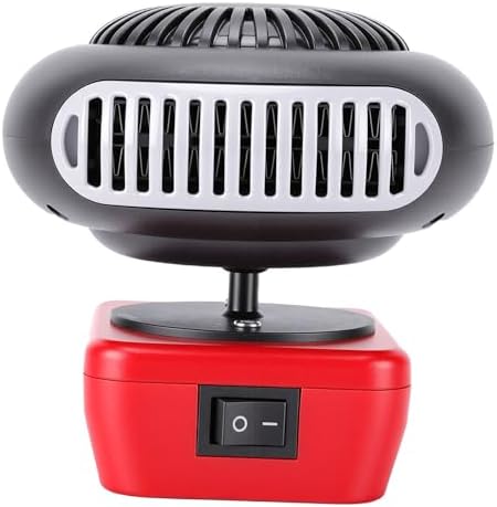 Luocute Battery Powered Heater, 200W 2 Gears 360 Degree Rotation Rechargeable Battery Powered Space Heater Cordless with 2 USB Output Ports for Camping Indoor Car Defroster