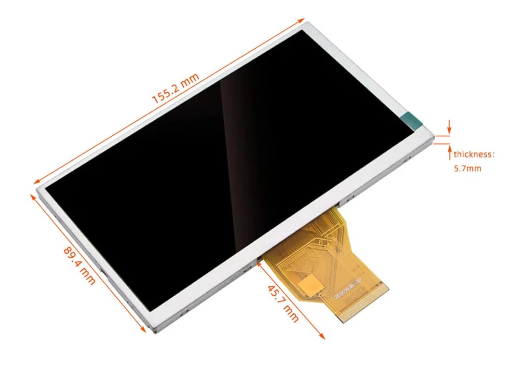 6,5 Zoll LCD Bildschirm 800x480 - Innolux AT065TN14 Ersatzdisplay