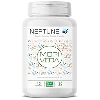 MoriVeda Neptune Krillöl Kapseln, Omega 3-6-9 EPA DHA Antioxidantien, Vitamin E, Cholin, Phospholipide, hohe Bioverfügbarkeit, 90 Stück