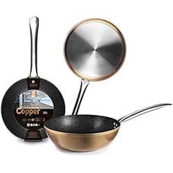 Sarten Marsala 24 Cm IBILI - Sarten honda natura copper, 24 cms, Aluminio, Antiadherente estilo piedra, Apto para induccion
