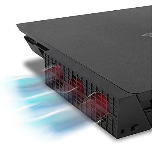 Tnp Slim Cooling Fan Console Cooler Smart Thermostat 3 Fans System Station For Sony Playstation 4 Slim, External Temperature Control Pad - Adjustable Turbo Gaming Accessories, Black #TOP6