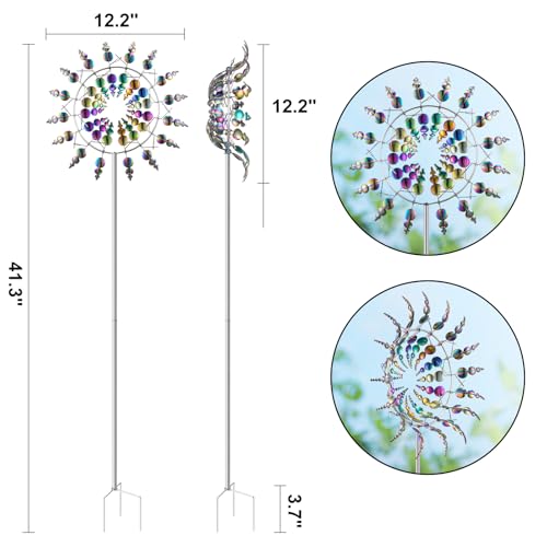 Vzvxcc 002 Magical Metal Windmill 3D Wind Spinner thumb #1