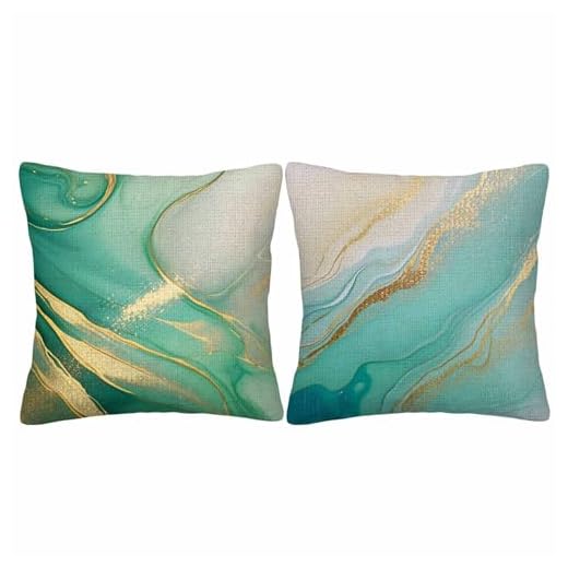 GSRONY Marble Pattern Pillow Covers