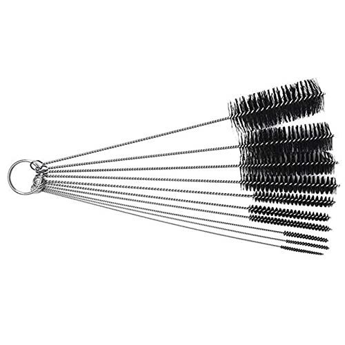 Tube, Crevices, Dead Corners Cleaning Brush Set, Nylon Cleaning Brush, 10 Size