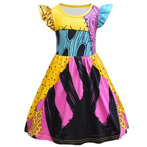 Disfraz Sally para Niñas Terrorífico Navidad Halloween 7-8 Años