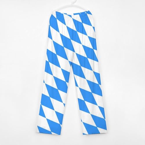 Blue Diamond Shaped Bavarian FlagChildren's Casual Pajamas150CM2
