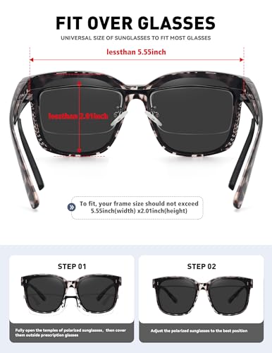 MEETSUN Oversized Fit Over Glasses Sunglasses for Women Trendy Large Square Polarized Sun Glasses for Driving4