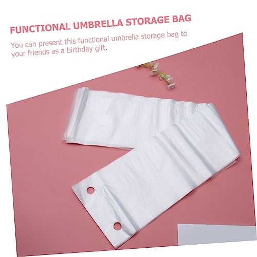 Luxshiny 50 Pçs Capa De Guarda-Chuva Guarda-Chuva Portátil Filme Guarda-Chuva De Plástico Sacos De G