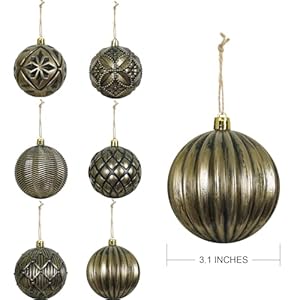 Xmasexpvintagerusticchristmasballornamentssets315plasticfarmhousedistressedchristmastreedecorationsshatterproofantiquetraditionalstylexmashangingornamentsbronze6pcs Urban Country Home Decor Xmasexp vintage rustic christmas ball ornaments sets 315 plastic farmhouse distressed christmas tree decorations shatterproof antique traditional style xmas hanging ornaments bronze 6pcs urban country home decor