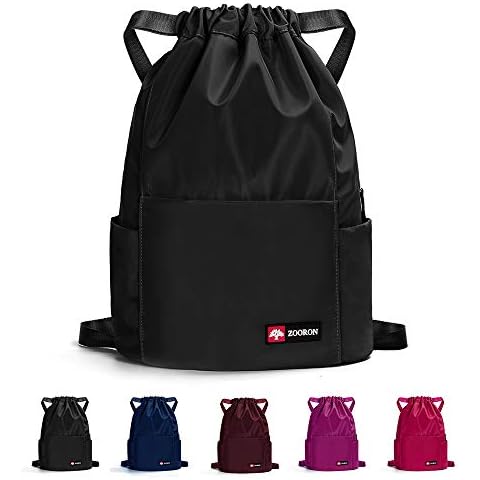 ZOORON Waterproof Drawstring Gym Backpack Bag Cover