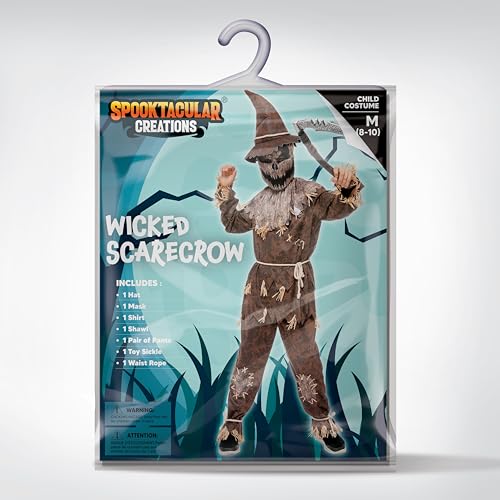 Disfraz de espantapájaros para niños talla Large 10-12 años miniatura 6