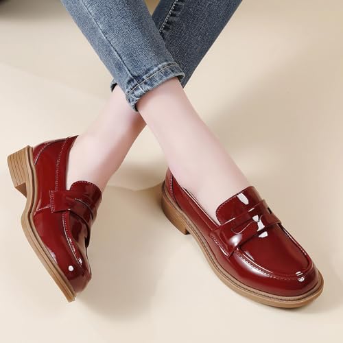 Image of Loafers for Women Black Penny Loafer Business Casual Shoes Women's Loafers & Slip-Ons Ladies Flats Comfortable Dressy