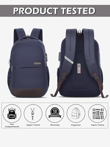 Image of Lavie Sport 35L Zenith | 19 Inch | Fits Upto 15 Inch Laptop Backpack | Laptop Compatiable | Rain Cover | Combi Lock | College Bag | for Men & Women