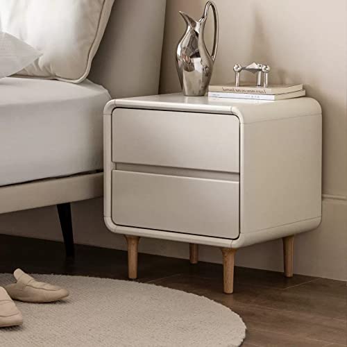 Table de chevet en bois moderne blanche 45x35x47 cm table d'appoint de chambre salon - 8