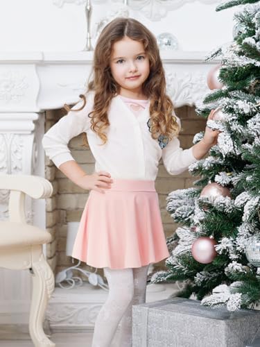 Comfyouth Girls Skirts Casual Mini Flare Pleated Skirt With Shorts High Waisted Skater Skirt A Line Skorts Pink thumb #6
