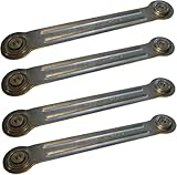 LIUDA Patio Glider Replacement Bearing Bracket Rocker Arm Hardware Repair Kit for Outdoor and Indoor Furniture Adirondack Chair - 9' Length - 4 Pack