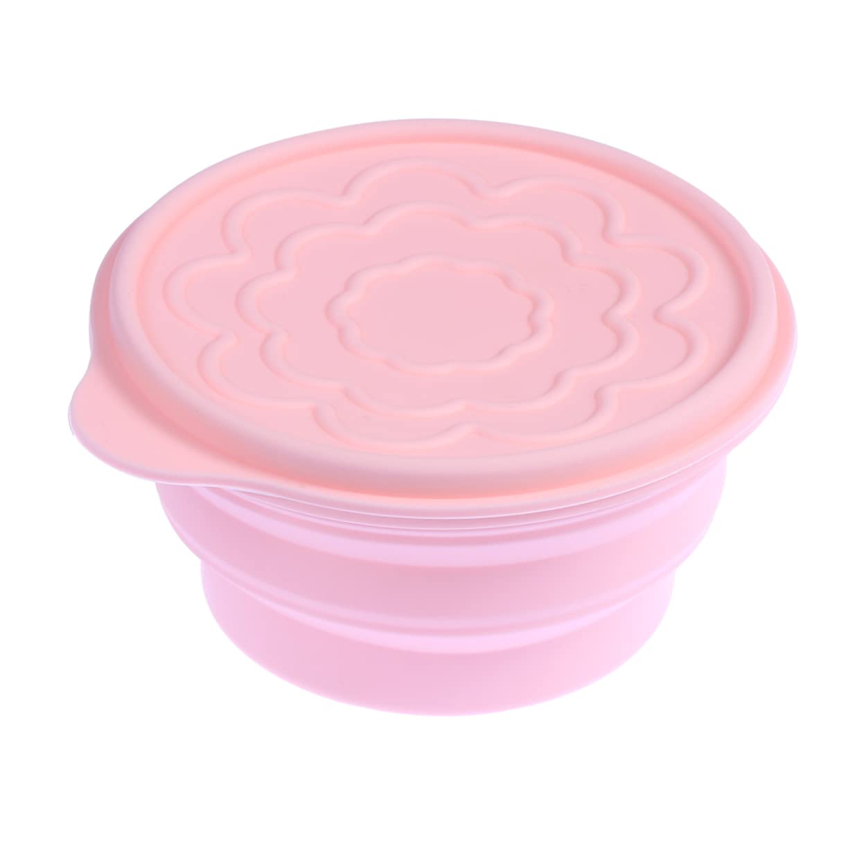 Sosoport Portable Collapsible Silicone Bowl Camping Portable Plate Space-saving Microwave Safe Food-grade for Hiking Travel