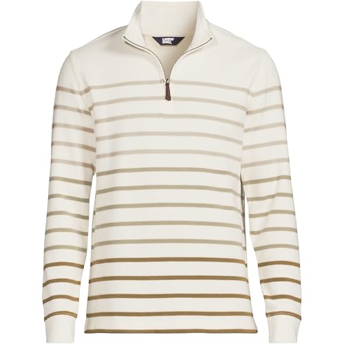 Lands' End Men's Bedford Rib Casual Quarter Zip Sweater3