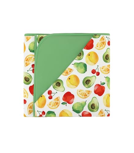Image of Premium Baby Blankets, Soft Viscose from Bamboo Blanket for Boys and Girls, Nursery Crib Bedding Quilt for Newborn and Toddler, Cooling for Hot Sleepers, 50'' x 50'' Fruit