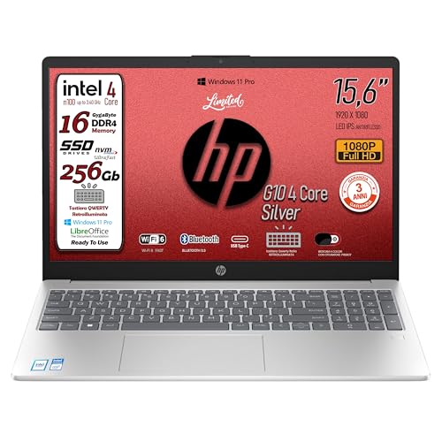 ✔️Cosa riceverete : Un notebook Hp 255 G10 con le caratteristiche descritte con SSD da 256 Gb, Display full HD da 15,6