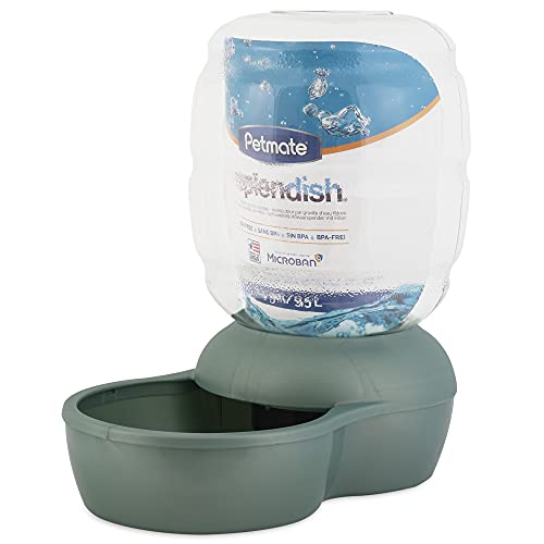 Petmate Replendish Automatic Gravity Waterer For Cats And Dogs, Bpa-Free, No Batteries Required, Includes Charcoal Filter, 1 Gallon #TOP2